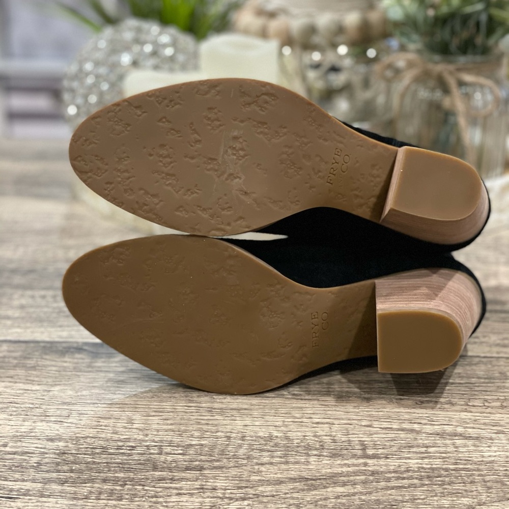 Frye Black Suede Ankle Booties - Picture 6 of 11
